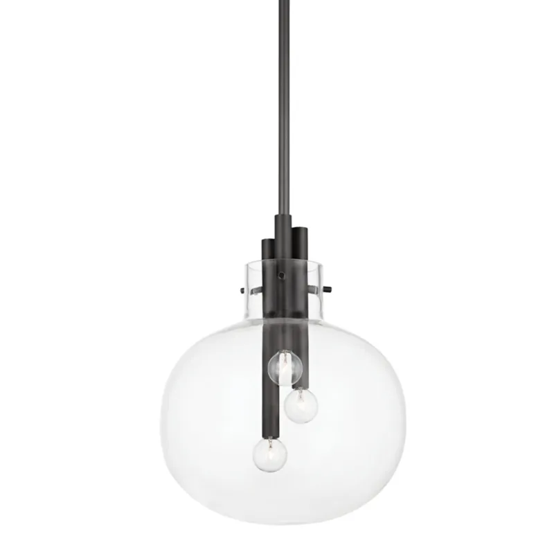 Hempstead 3-Light Pendant in Black Brass 13.75W x 16.75H