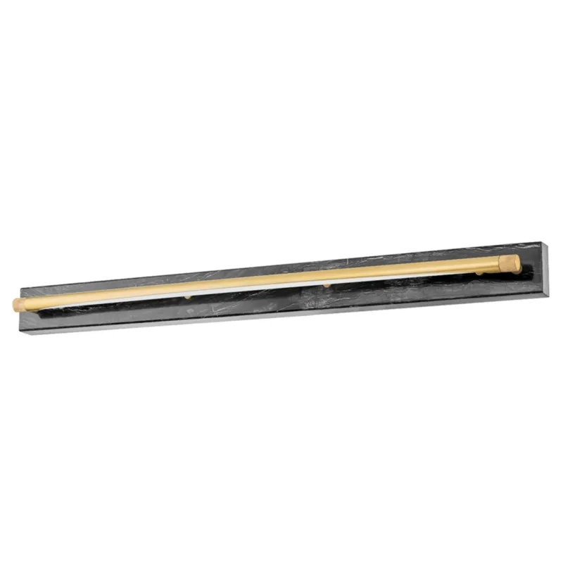 Hayden 1-Light Wall Sconce in Aged Brass 36.75L x 36.75W x 3H