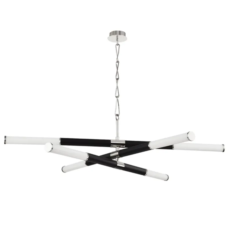 Huntington 6-Light Chandelier in Polished Nickel 60W x 15.75H