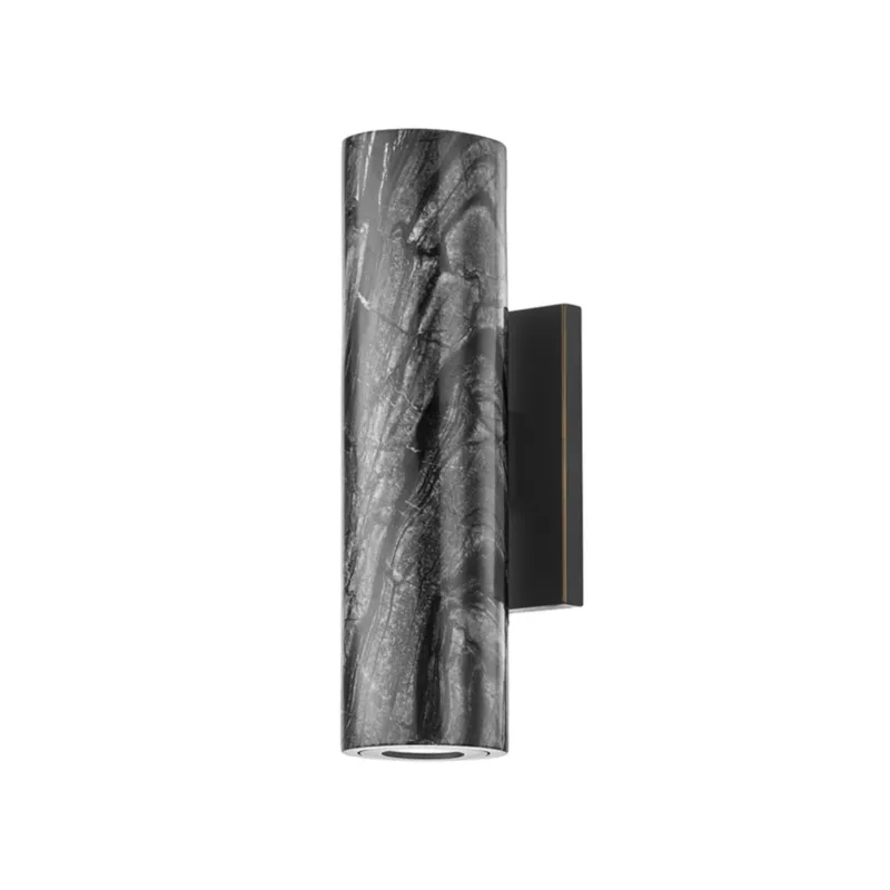 Predock 2-Light Wall Sconce in Black Brass 2.5W x 10H