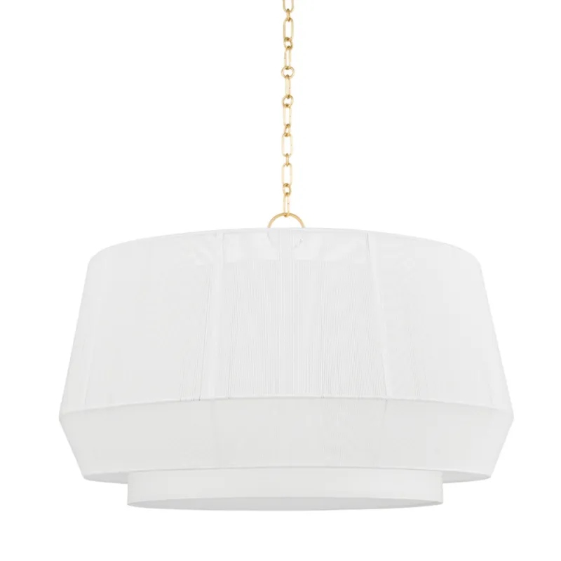 Debi 4-Light Pendant in Aged Brass by Becki Owens 30.5W x 18.75H