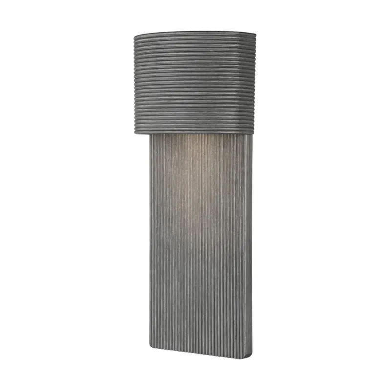 Tempe 1-Light Exterior Wall Sconce in Graphite 6.75W x 17H