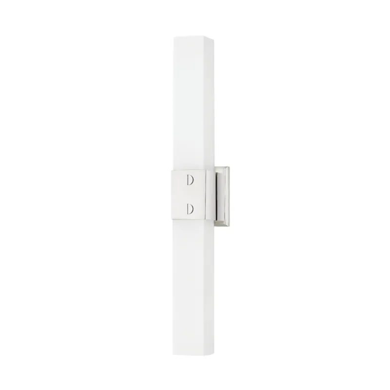 Jonah 2-Light Bath and Vanity in Polished Nickel 4.25W x 24H