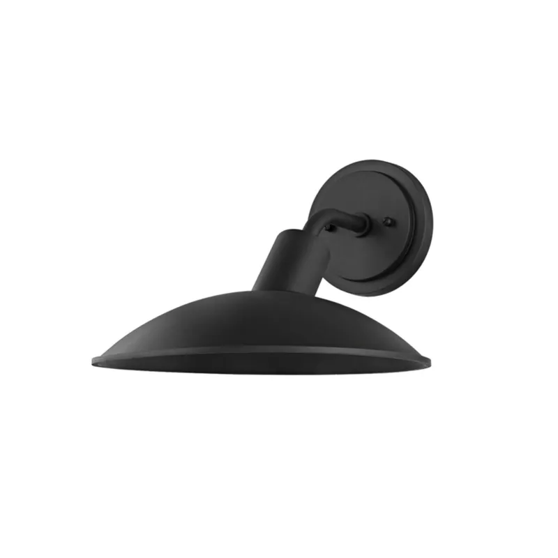 Otis 1-Light Exterior Wall Sconce in Texture Black 11.5W x 8.75H