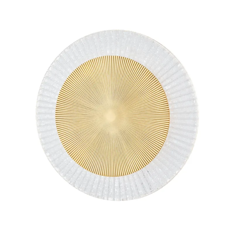 Topaz 1-Light Flush Mount in Vintage Polished Brass 16W x 16H