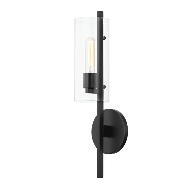 Ariel 1-Light Wall Sconce in Soft Black 5.5W x 20.25H