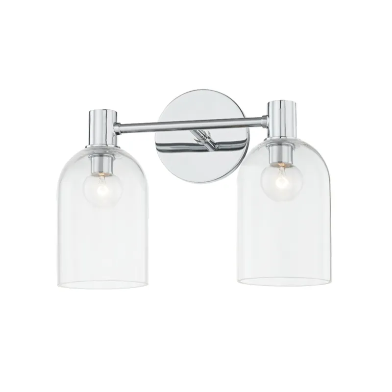 Paisley 2-Light Bath and Vanity in Polished Chrome 13W x 9.75H