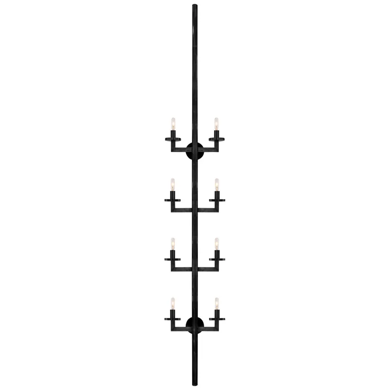 Kelly Wearstler Liaison Statement Sconce in Bronze Wall Light W12.75" x H84.25"