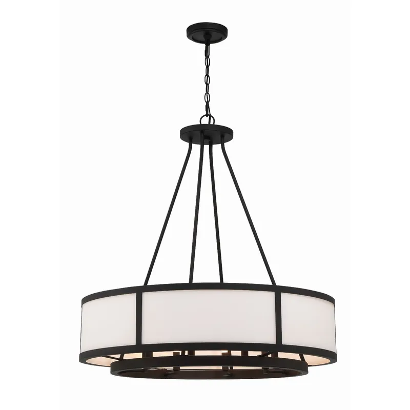 Bryant 32'' Black Forged Chandelier Black 32"W x 34"H x 32"D