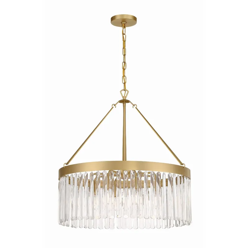 Emory 24'' Modern Gold Chandelier Gold 24"W x 24.75"H x 24"D