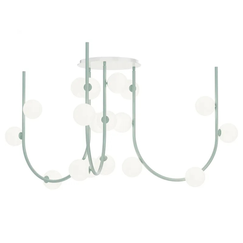 Studio M SM24953SB 15-Light MTO Fixed Pendant - Stratton Blue in Steel Blue