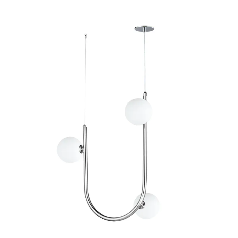Studio M SM24903PC Contour 3-Light Cord Hung Pendant 4000K in Polished Chrome by Nina Magon