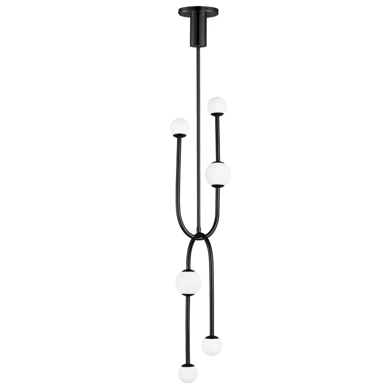 Studio M SM24836BK Alina 6-Light LED Pendant in Black by Nina Magon