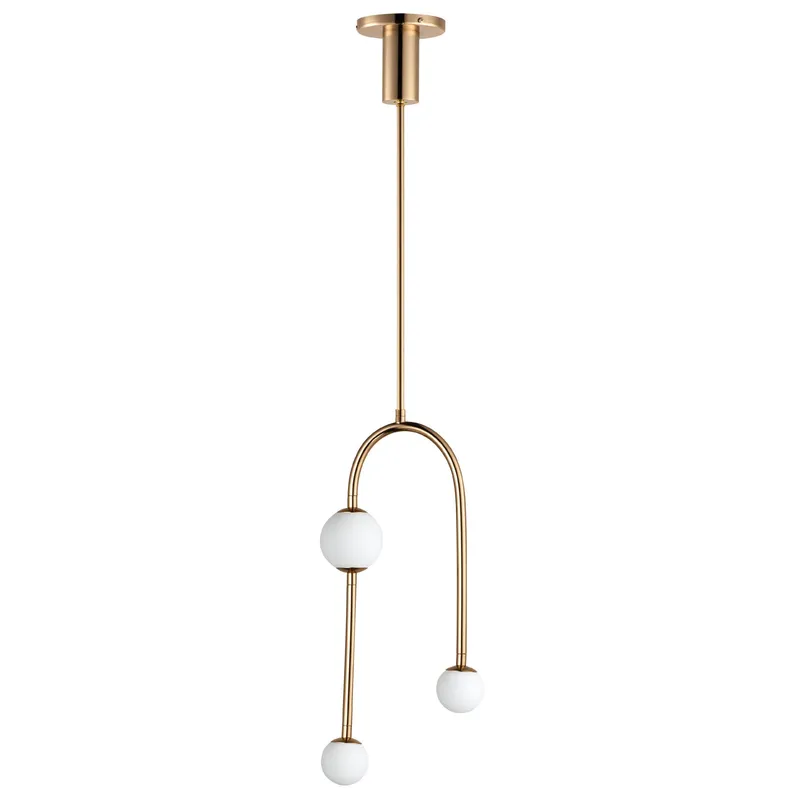 Studio M SM24833FG Alina 3-Light Pendant in French Gold by Nina Magon