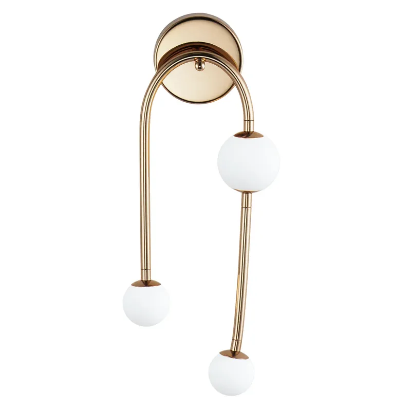 Studio M SM24830FG Alina 3-Light Wall Sconce in French Gold by Nina Magon