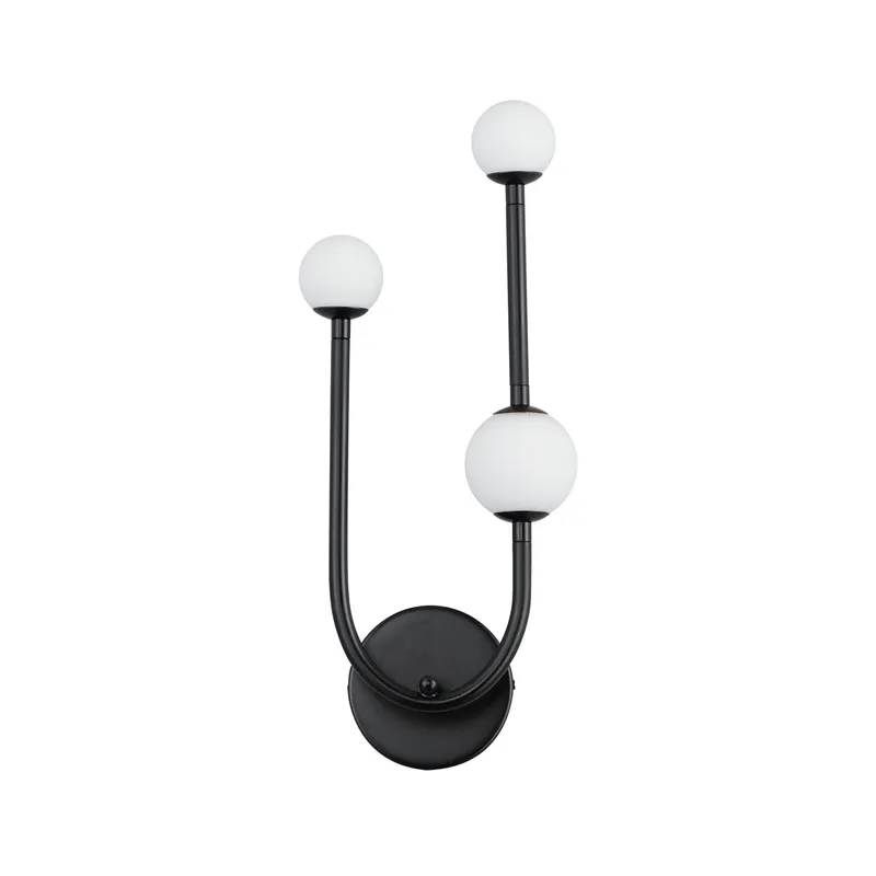 Studio M SM24830BK Alina 3-Light LED Wall Sconce in Black by Nina Magon