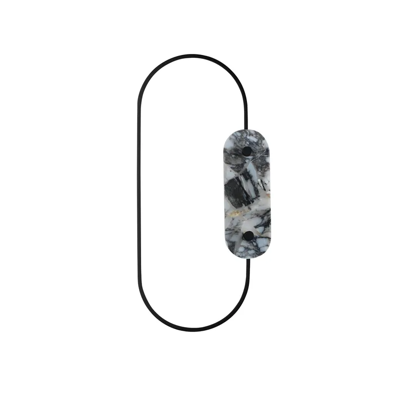 Studio M SM24801ARYBK Stonewall Striae Arya LED Wall Decor in Black by Nina Magon