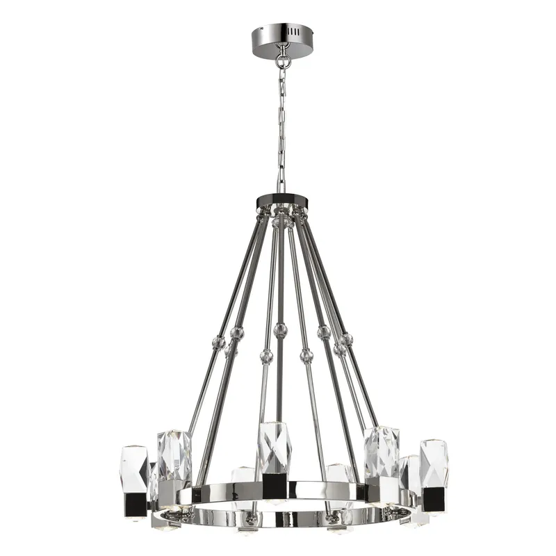 Studio M SM23648BCPN Empire 9-Light LED Chandelier in Polished Nickel