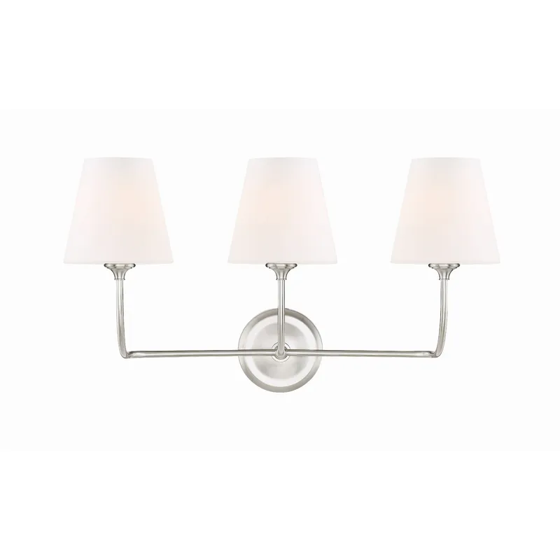 Libby Langdon Sylvan 23.25'' Brushed Nickel Bathroom Vanity Silver 23.25"W x 13.25"H x 9.75"D