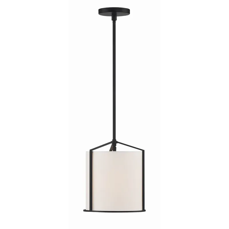 Carlyn 10'' Black Pendant Black 10"W x 11.5"H x 10"D