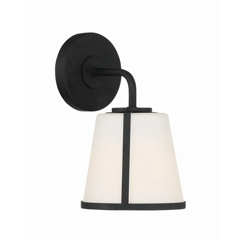 Fulton 6.25'' Black Sconce Black 6.25"W x 10.25"H x 7.25"D