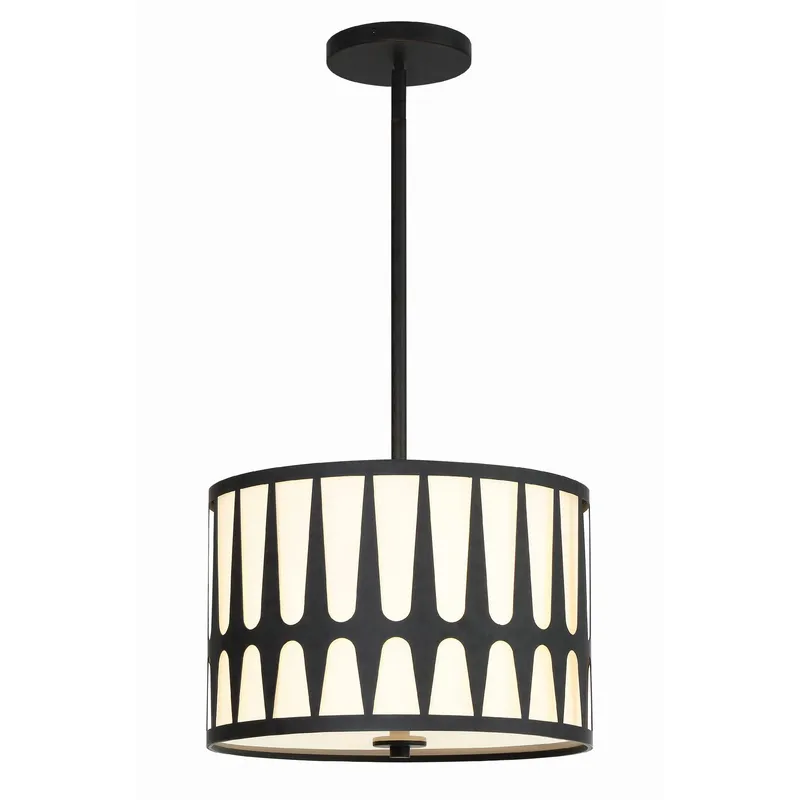 Royston 15'' Black Pendant Black 15"W x 10.75"H x 15"D