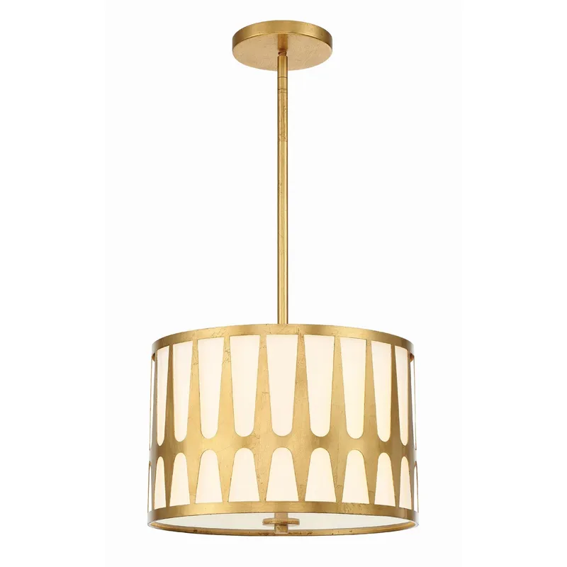 Royston 15'' Antique Gold Pendant Gold 15"W x 10.75"H x 15"D