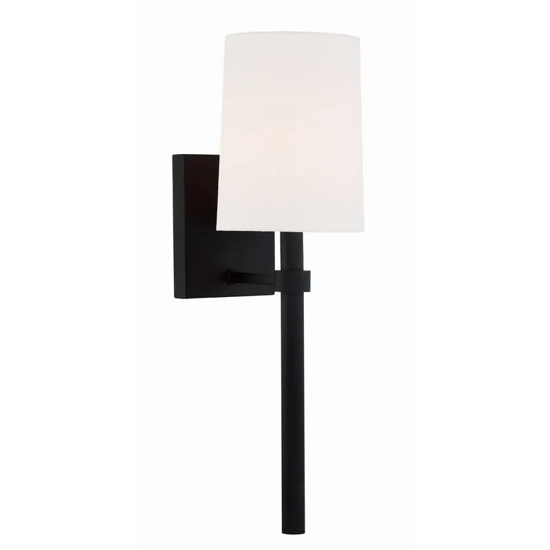 Bromley 5.5'' Black Forged Sconce Black 5.5"W x 18.5"H x 7.25"D