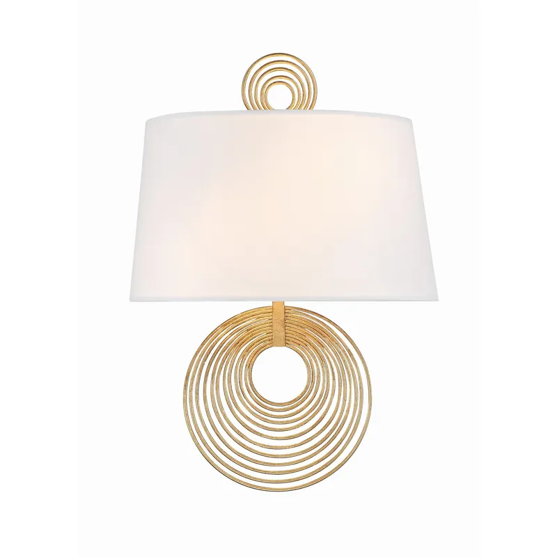 Doral 9.5'' Renaissance Gold Sconce Gold 9.5"W x 14"H x 5.5"D