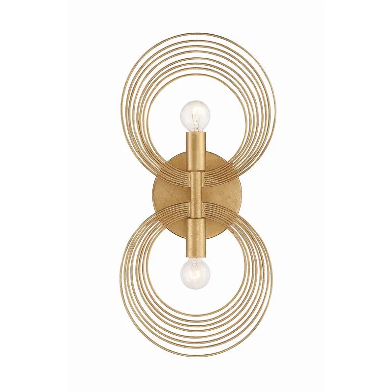 Doral 7.75'' Renaissance Gold Sconce Gold 7.75"W x 16.5"H x 3.75"D