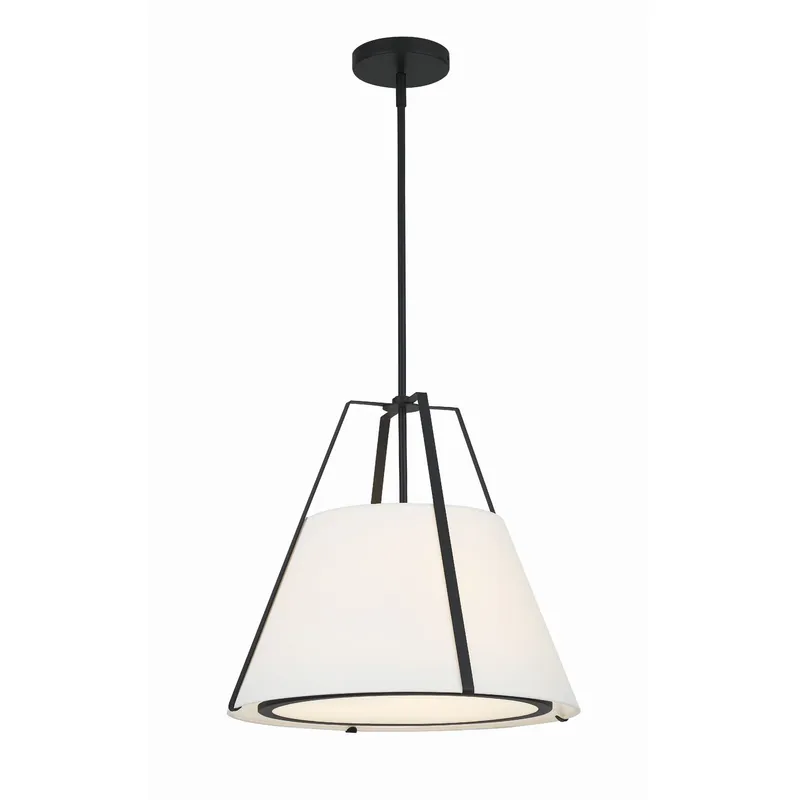 Fulton 20'' Black Pendant Black 20"W x 18.5"H x 20"D