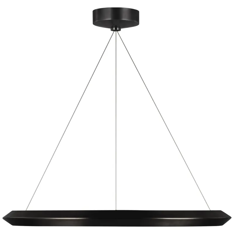 Peter Bristol Encircle 28" Ring Chandelier in Bronze Ceiling Light W28"