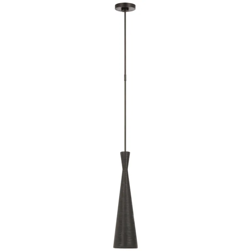 Kelly Wearstler Utopia 5" Pendant in Aged Iron Ceiling Light W5"