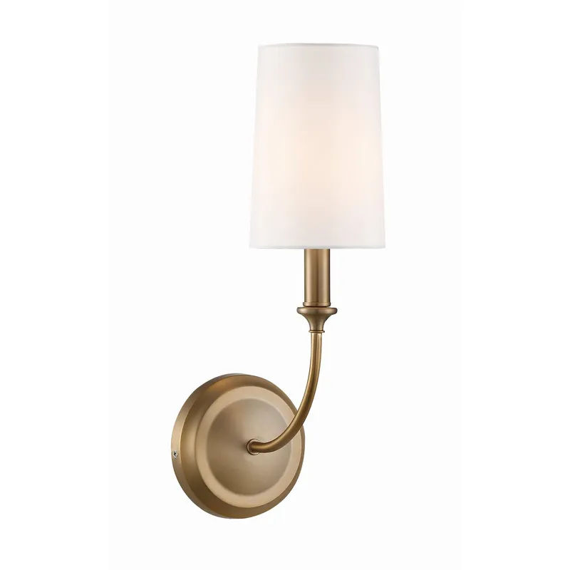 Libby Langdon Sylvan 4.75'' Vibrant Gold Sconce Gold 4.75"W x 15.75"H x 7.75"D