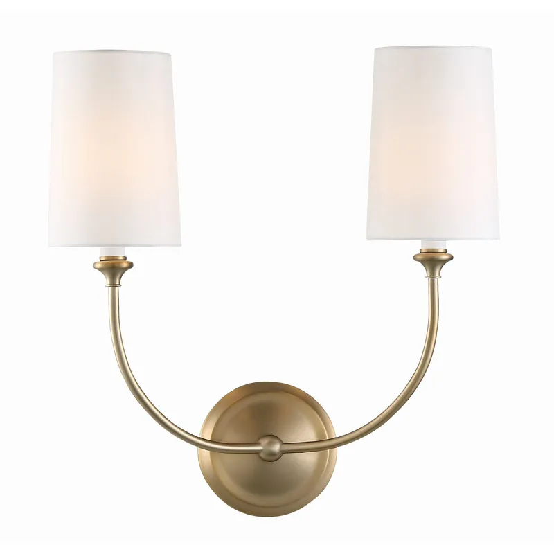 Libby Langdon Sylvan 15.5'' Vibrant Gold Sconce Gold 15.5"W x 17.25"H x 7"D