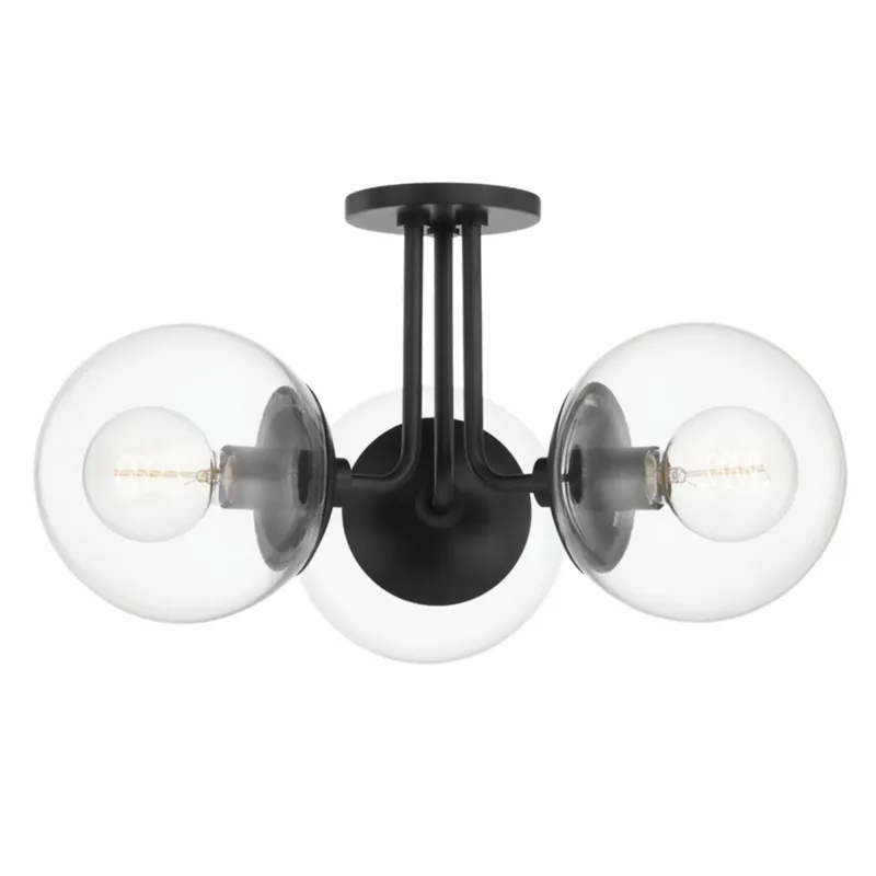 Meadow 3-Light Semi Flush in Old Bronze 20.25W x 10.5H