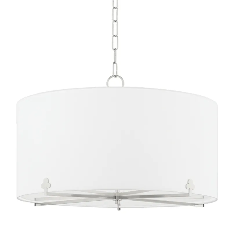 Darlene 5-Light Chandelier in Polished Nickel 26W x 17.25H