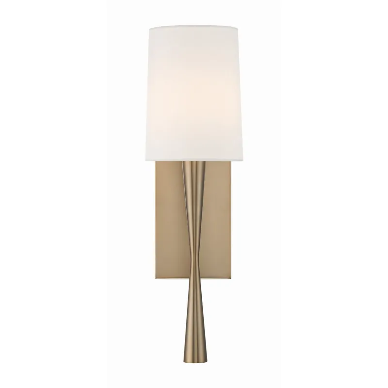 Trenton 5.5'' Aged Brass Sconce Gold 5.5"W x 18.5"H x 6.5"D