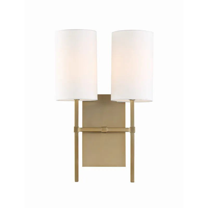Veronica 11'' Aged Brass Sconce Gold 11"W x 16.5"H x 6"D