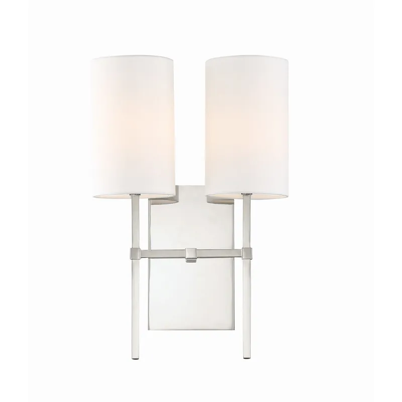 Veronica 11'' Polished Nickel Sconce Silver 11"W x 16.5"H x 6"D