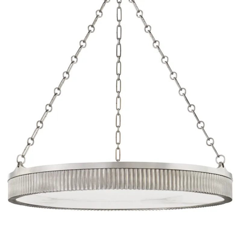 Lynden 8-Light Chandelier in Antique Nickel 30W x 4.25H