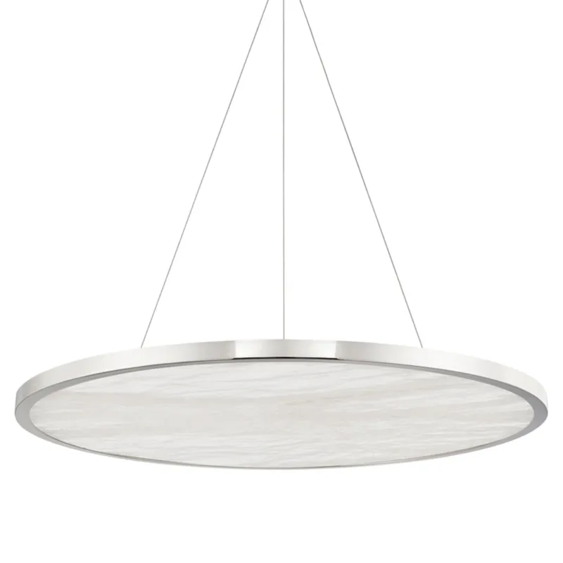 Eastport 1-Light Chandelier in Polished Nickel 36W x 1.75H