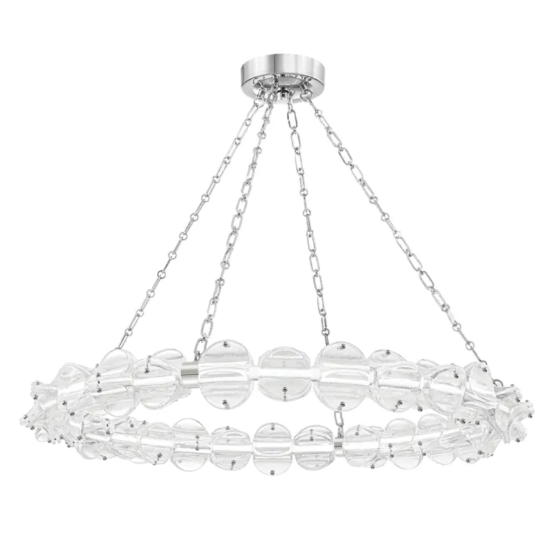 Lindley 1-Light Chandelier in Polished Nickel 38W x 4.63H