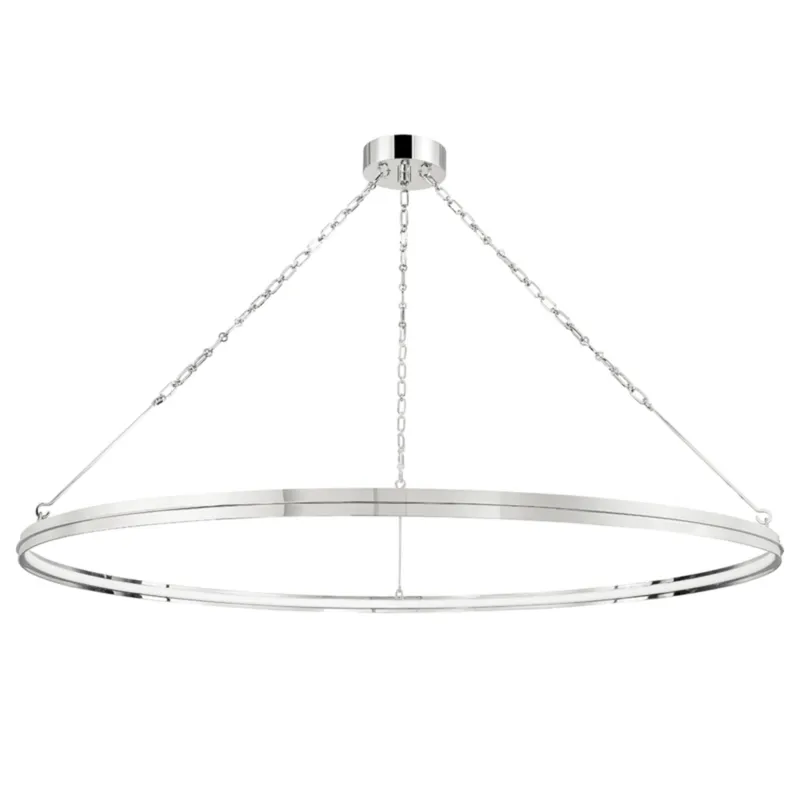 Rosendale 1-Light Chandelier in Polished Nickel 56W x 2.25H