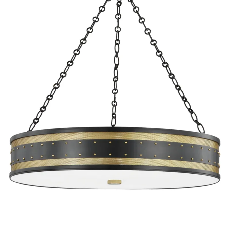 Gaines 6-Light Chandelier in Aged Brass/Old Bronze 30W x 7H
