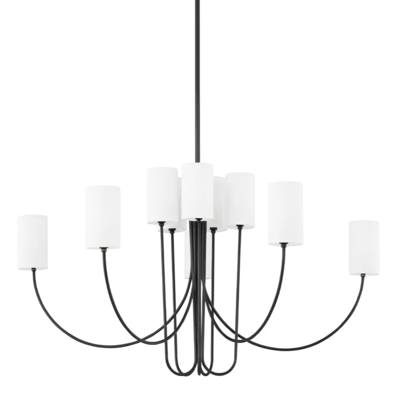 Harlem 10-Light Chandelier in Old Bronze 48.25W x 29H