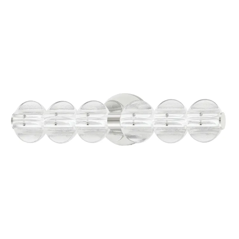 Lindley 6-Light Bath and Vanity in Polished Nickel 5W x 23.75H