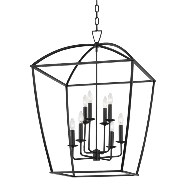 Bryant 8-Light Lantern in Aged Iron 24L x 24W x 34.75H