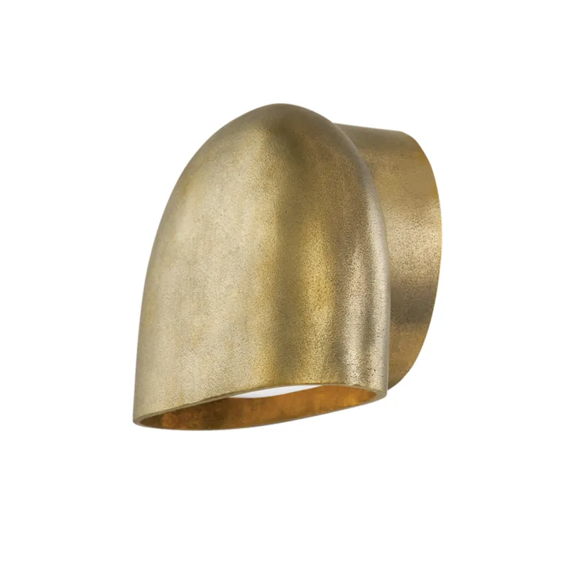 Diggs 1-Light Wall Sconce in Aged Brass 8.25W x 5.25H