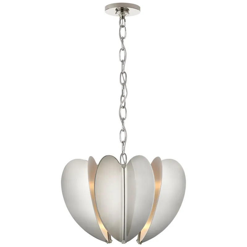 kate spade new york Danes Small Chandelier in Polished Nickel Ceiling Light W16.75" x H12"